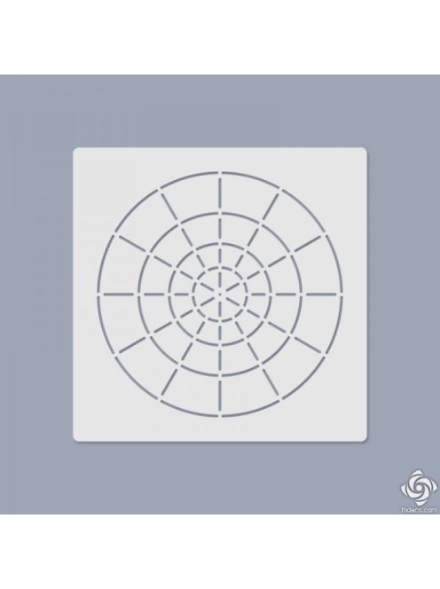 12-point mandala Stencil 14x14 cm