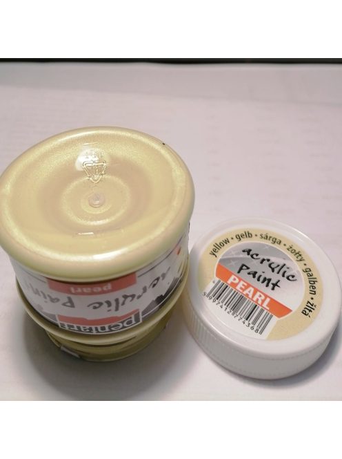 Yellow - pearl gloss acrylic paint 50 ml