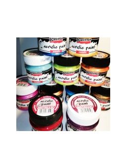 Metallic acrylic paints in 50 ml